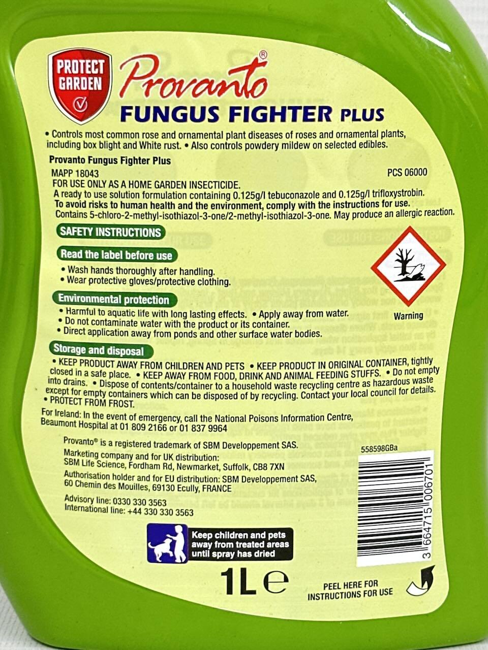 Provanto Fungus Fighter Plus Label