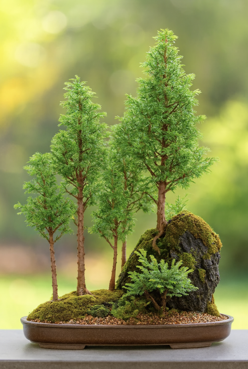 Bonsai Forest - a beautiful group planting